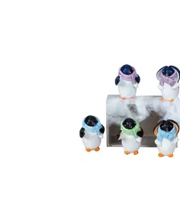 Vianočné dekorácie MAKRO - Tučniak 8,5cm rôzne druhy