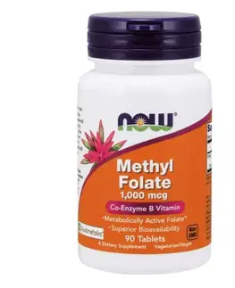 Ostatné špeciálne doplnky výživy NOW Foods Metyl Folát 90 tab.