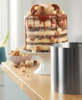 Bakeware Obzvlášť vysoká obruč na tortu z ušľachtilej ocele