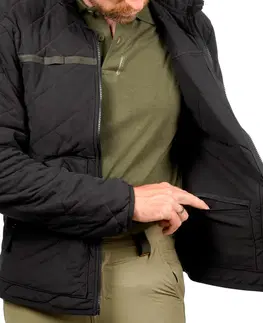 bundy a vesty Nehlučná prešívaná bunda 500 čierna