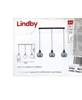 Svietidlá Lindby Lindby - Luster na lanku I 3xE27/60W/230V 