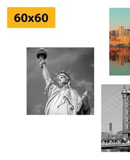 Zostavy obrazov Set obrazov New York v zaujímavom prevedení