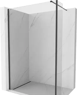 Sprchové dvere MEXEN/S - Kyoto Sprchová zástena WALK-IN 180 x 30 cm, transparent, čierna 800-180-212-70-00-030