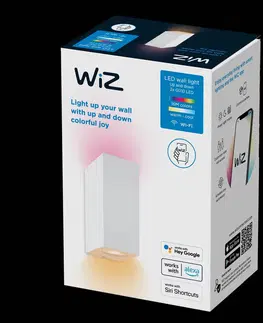 SmartHome bodové svetlá WiZ WiZ LED nástenné svietidlo Up&Down, biele