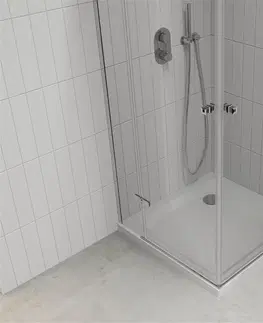 Vane MEXEN/S - Roma Duo sprchovací kút 100x100, transparent, chróm +vanička so sifónom 854-100-100-01-02-4010