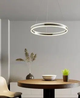 Závesné svietidlá Lucande Závesné LED svietidlo Lyani chróm stmievateľné 60
