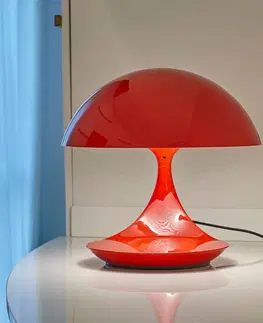 Stolové lampy Martinelli Luce Martinelli Luce Cobra – retro stolná lampa červená