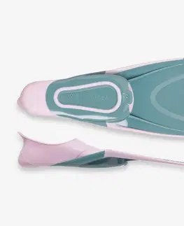 šnorchl Detské potápačské plutvy FF 100 Soft svetlofialové