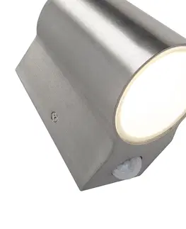 Vonkajsie nastenne svietidla Vonkajšia lampa hliníková so snímačom pohybu vrátane LED - Uma