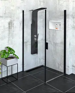 Sprchové dvere POLYSAN - ZOOM Black obdĺžniková sprchová zástena 900x1000 L/P varianta ZL1290BZL3210B