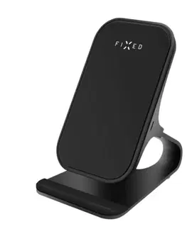 Nabíjačky pre mobilné telefóny FIXED Stand with fast wireless charging Frame Wireless, 15W, black - OPENBOX (Rozbalený tovar s plnou zárukou) FIXFR-WRL-BK