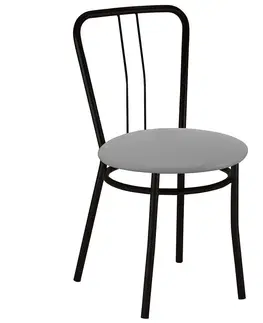 Kuchynské stoličky Stolička ALBA black V28 sivá
