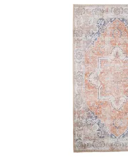 Koberce Norddan Dizajnový koberec Maile 300 x 200 cm oranžový / modrý