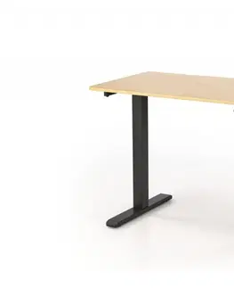 Pracovné stoly Výškovo nastaviteľný písací stôl B53 Halmar Dub zlatý / čierna
