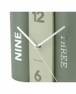 Hodiny Karlsson 5756GR dizajnové stolné hodiny, 20 x 15 x 20 cm
