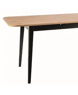 Jedálenské stoly Rozkladací jedálenský stôl GUSTO Signal Čierna