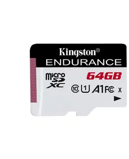 Pamäťové karty Kingston High Endurance Micro SDXC 64 GB, UHS-I U1, Class 10 - rýchlosť 95 MB/s