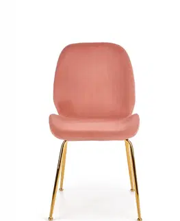Jedálenské stoličky a kreslá Jedálenská stolička K381 Halmar Ružová