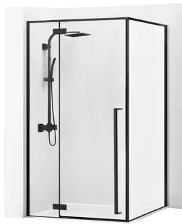 Sprchovacie kúty REA - SPRCHOVÝ KÚT FARGO 90x120 BLACK MAT ČIERNA REA-K3214