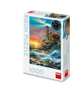 Hračky puzzle DINO - Maják 1000 neónových puzzle