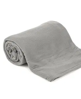 Prikrývky na spanie Jahu Fleecová deka UNI sivá, 150 x 200 cm