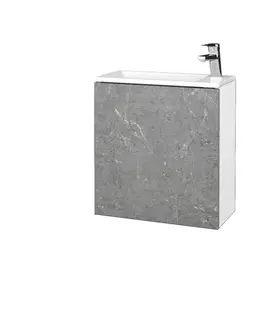 Kúpeľňový nábytok Dreja - Kúpeľňová skrinka VARIANTE SZD 50 umývadlo Zoom - N01 Biela lesk / D20 Galaxy / Levé 328146