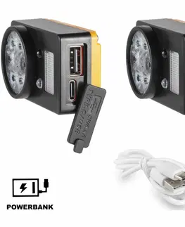 Svetlá a baterky Retlux RPL 702 Outdoor nabíjacia LED COB čelovka, d​osvit 70 m, výdrž 20 hodín
