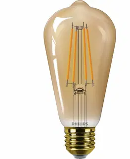 Žiarovky Philips LED filament žiarovka E27 ST64 3,1W (25W) 1800K nestmievateľná, jantárová