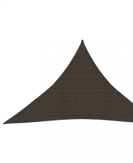 Stínící textilie Tieniaca plachta trojuholníková HDPE 3 x 3 x 3 m Dekorhome Sivohnedá taupe