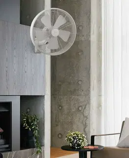Stropné ventilátory Beacon Lighting Nástenný ventilátor Breeze, Ø 41 cm, biela