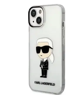 Puzdrá na mobilné telefóny Puzdro Karl Lagerfeld IML Ikonik NFT pre Apple iPhone 14 Plus, transparentné 57983112423