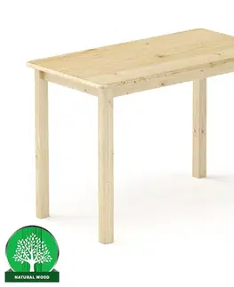 Borovicové stoly Stôl borovica ST104-120x75x60 prírodné