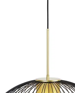 Zavesne lampy Dizajnová závesná lampa zlatá s čiernou 50 cm - Dobrado