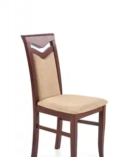 Jedálenské stoličky a kreslá Jedálenská stolička CITRONE Halmar Orech tmavý