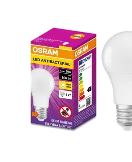 LED osvetlenie Osram LED Antibakteriálna žiarovka A60 E27/8,5W/230V 2700K - Osram 
