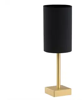 Lampy Argon Argon 8031 - Stolná lampa ABRUZZO 1xE14/7W/230V mosadz/čierna 