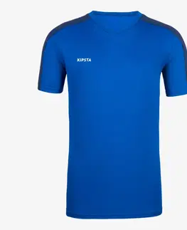 dresy Detský futbalový dres Essentiel s krátkym rukávom modrý