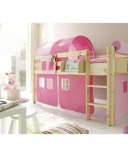 Príslušenstvo k detským posteliam Tunel na hranie Ružový/bledoružový
