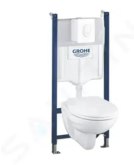 Kúpeľňa GROHE - Solido Set predstenovej inštalácie, klozetu Bau Ceramic a dosky softclose, tlačidlo Skate Air, alpská biela 39116000