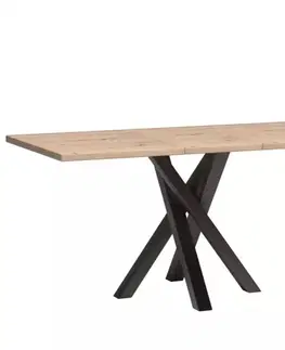 Jedálenské stoly CAROLYN industriálny rozkladací jedálenský stôl 80x120/160