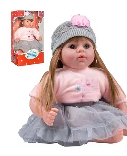 Hračky bábiky PLAYTO - Slovensky hovoriaca a spievajúca detská bábika Nina 46 cm