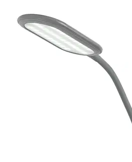 Stolové lampy Rabalux 74010 stojacia LED lampa Adelmo, 10 W, sivá