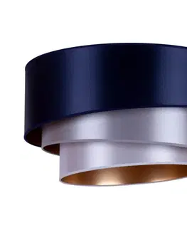 Svietidlá   - Stropní svítidloTRIO 3xE27/15W/230V pr. 60 cm modrá/strieborná/medená 