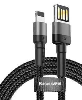 Dáta príslušenstvo Baseus Cafule Cable (Special Edition) USB/Lightning 2.4A 1m, šedo/čierny CALKLF-GG1