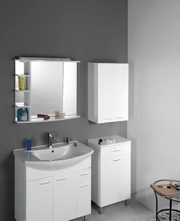 Kúpeľňa AQUALINE - ZOJA/KERAMIA FRESH skrinka horná 50x76x23cm, biela 51302