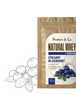 Športová výživa Protein&Co. NATURAL WHEY 30 g Zvoľ príchuť: Creamy blueberry
