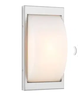 Vonkajšie nástenné svietidlá so senzorom LCD LED vonkajšie nástenné svietidlo 068LEDSEN z nehrdzavejúcej ocele