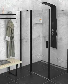 Sprchové dvere POLYSAN - ZOOM Black obdĺžniková sprchová zástena 1400x800 L/P varianta ZL1314BZL3280B