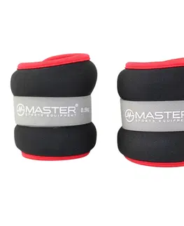Záťažové náramky Kondičná záťaž na zápästie a nohy MASTER 2 x 0,5 kg - neopren