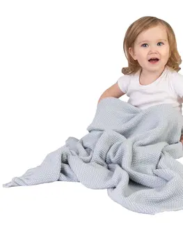 Detské deky Babymatex Detská deka Tully sivá, 80 x 100 cm